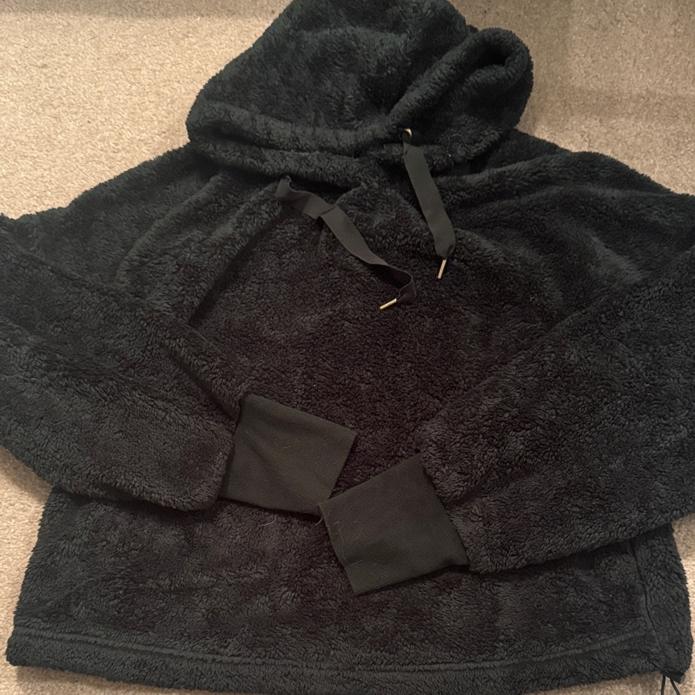 Cozy Dark Green Fleece Hoodie